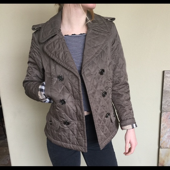 double breasted quilted jacket